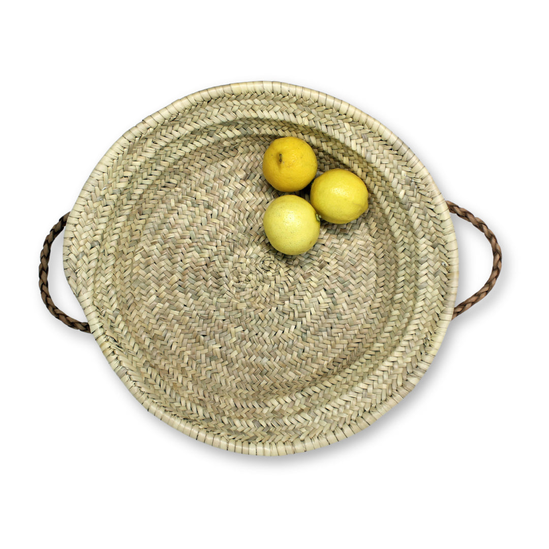 Tray with Leather Handles 5