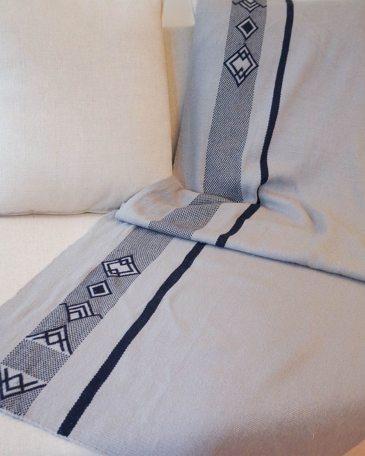 Wide Diagonal Alpaca Blanket 7