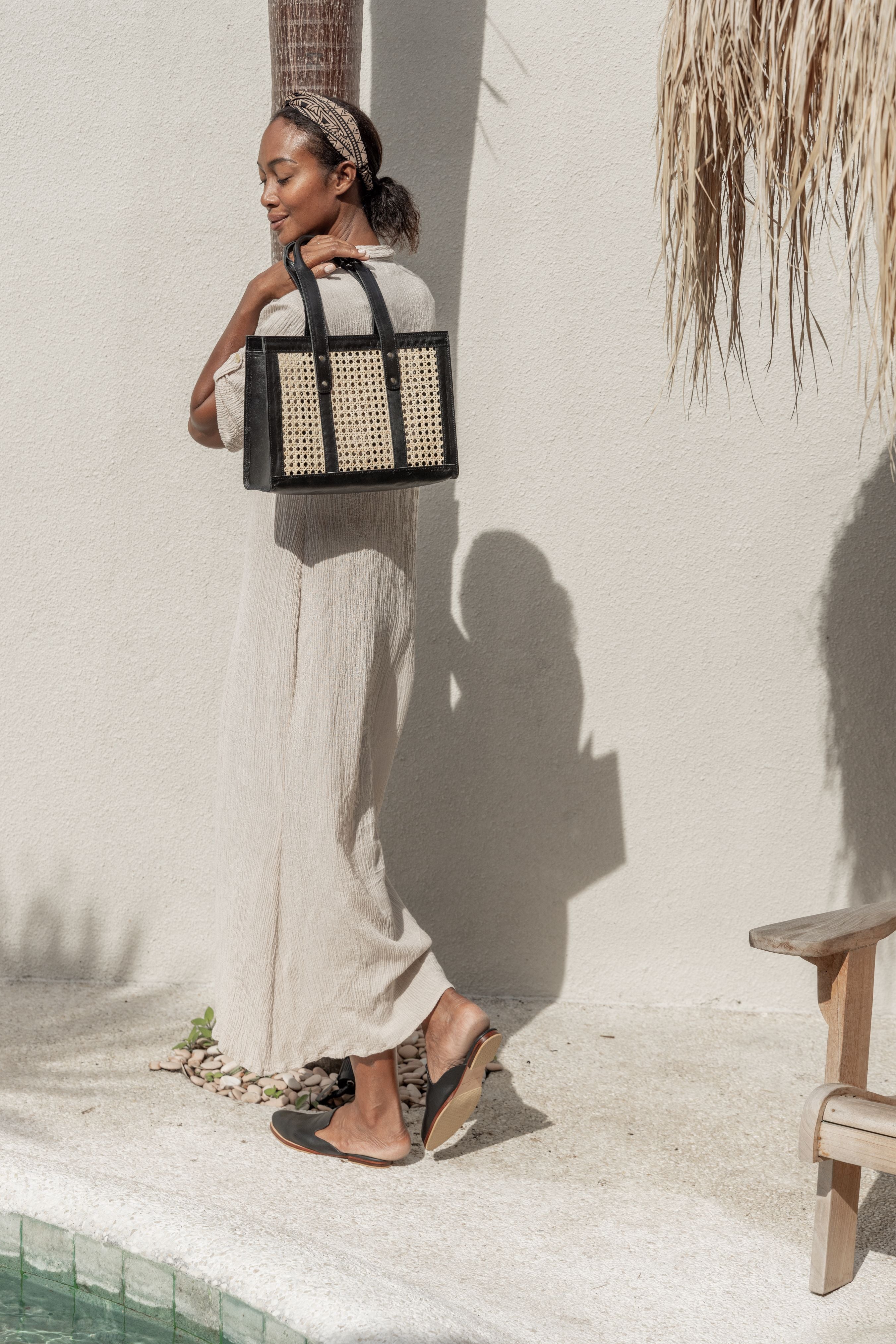 Raja Leather and Cane Everyday Bag 7