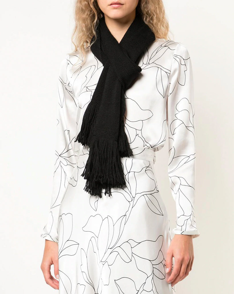 Solid Fringe Scarf 3