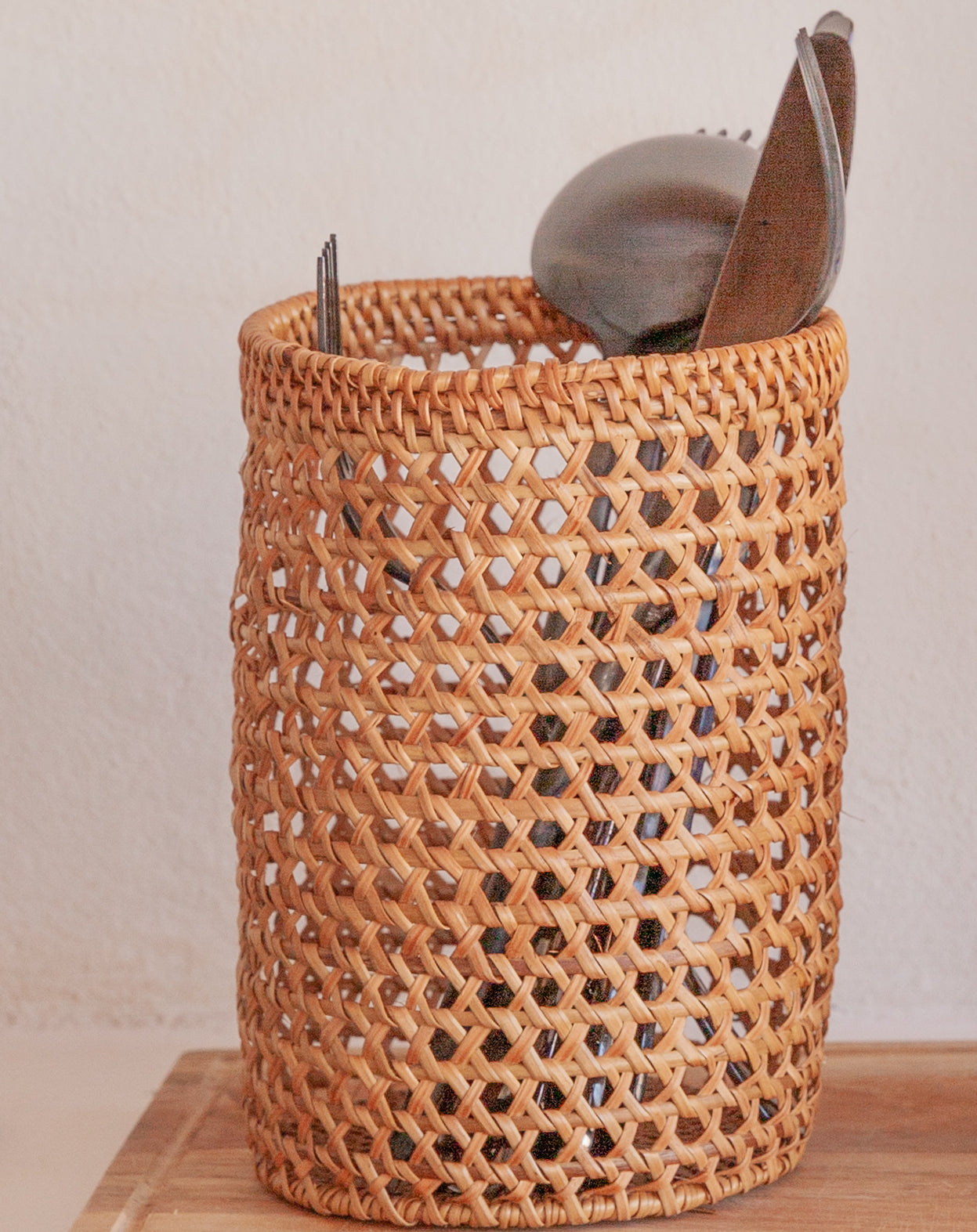 Rattan Utensil Holder 6
