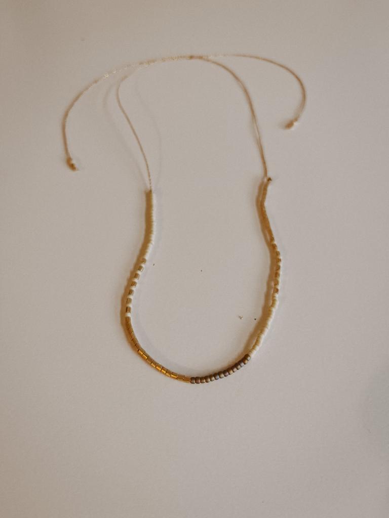 Golden Beaded Necklace 7