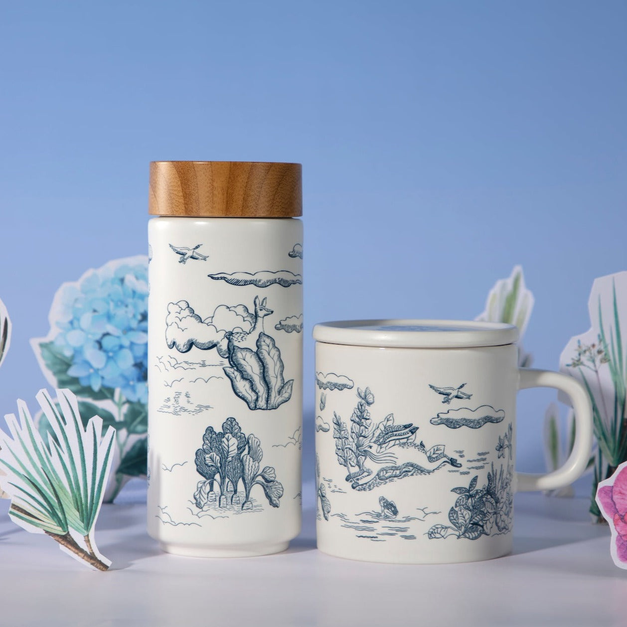 Magic Garden Travel Mug & Mug Gift Set 8