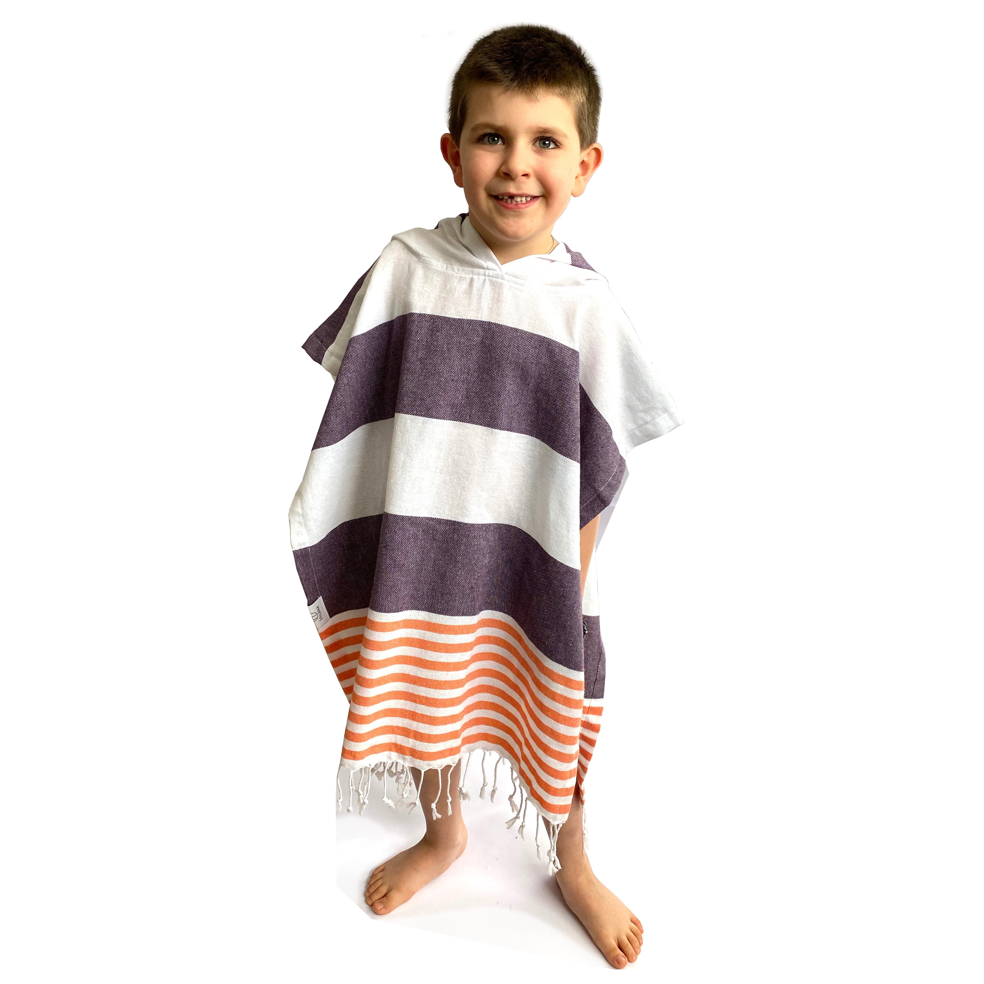 Veracruz Hooded Poncho Towel - Purple 6