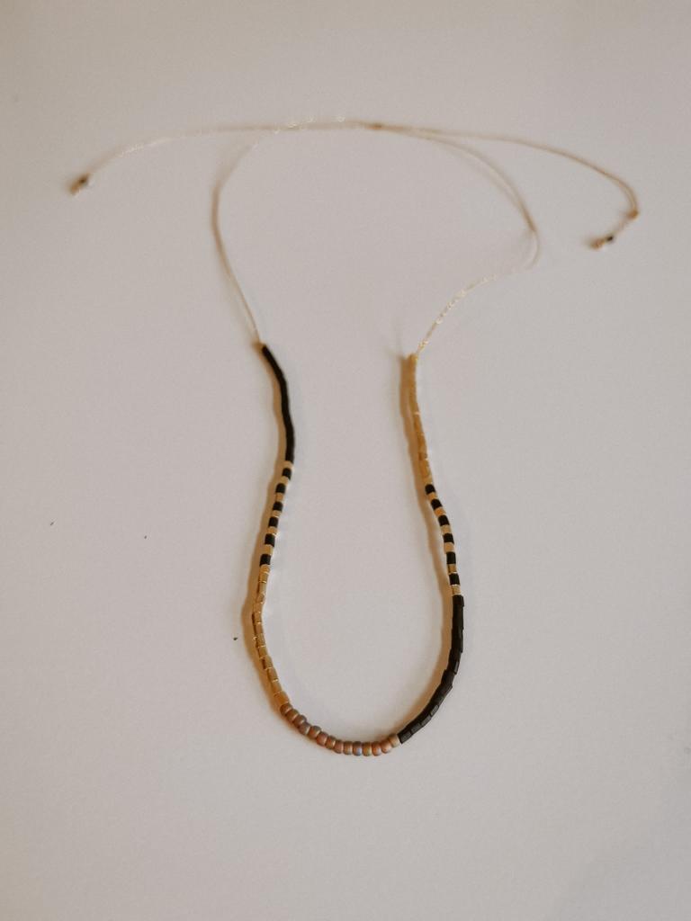 Golden Beaded Necklace 8