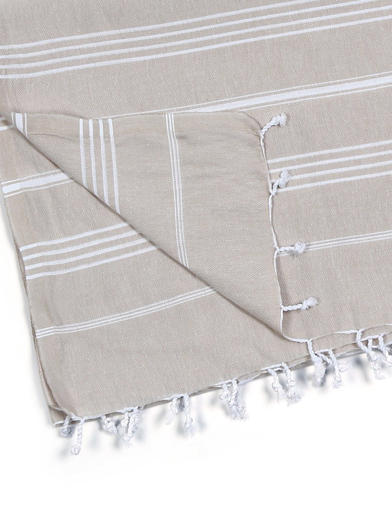 Pure Series Sustainable Turkish Towel Beige 4