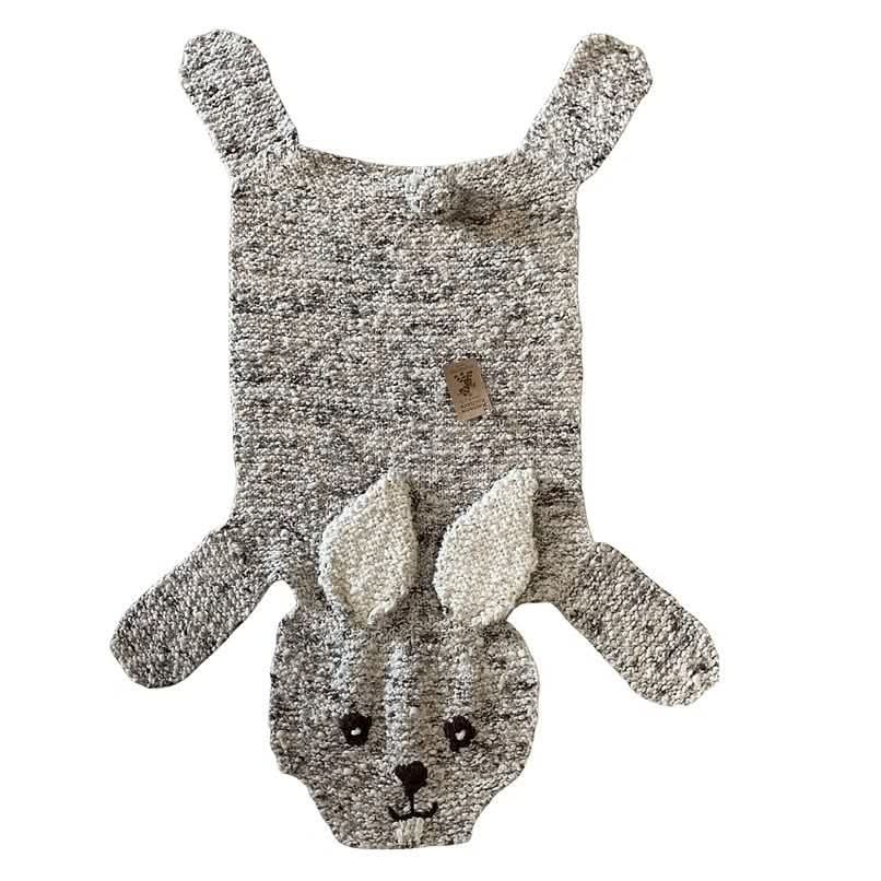 Organic Wool Play Mat + Nursery Rug  | Bunny 3