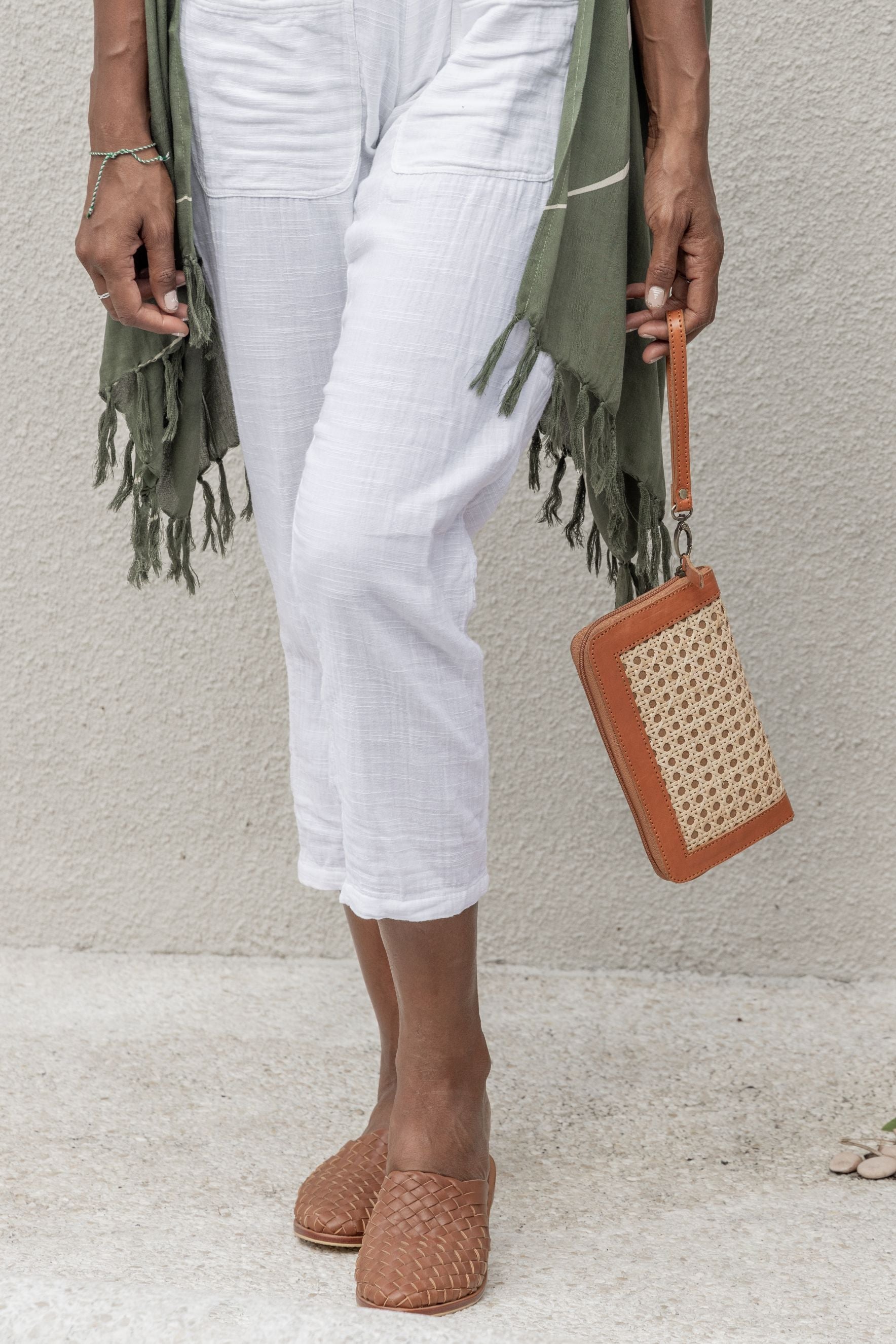 Raja Leather and Cane Wallet 4