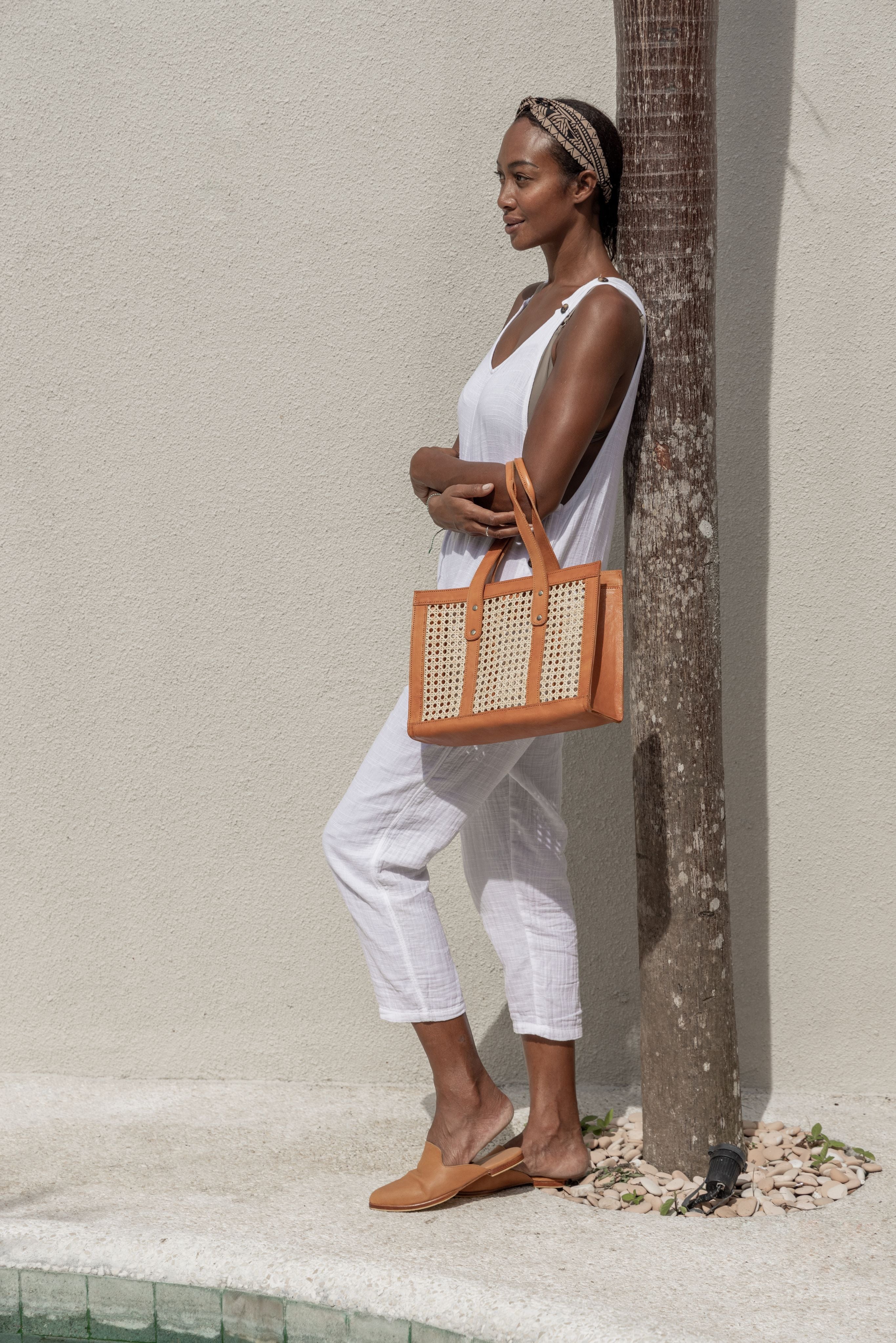 Raja Leather and Cane Everyday Bag 9