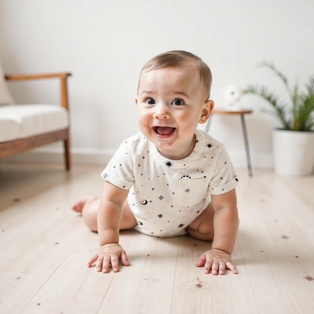 short sleeve romper | celestial 8
