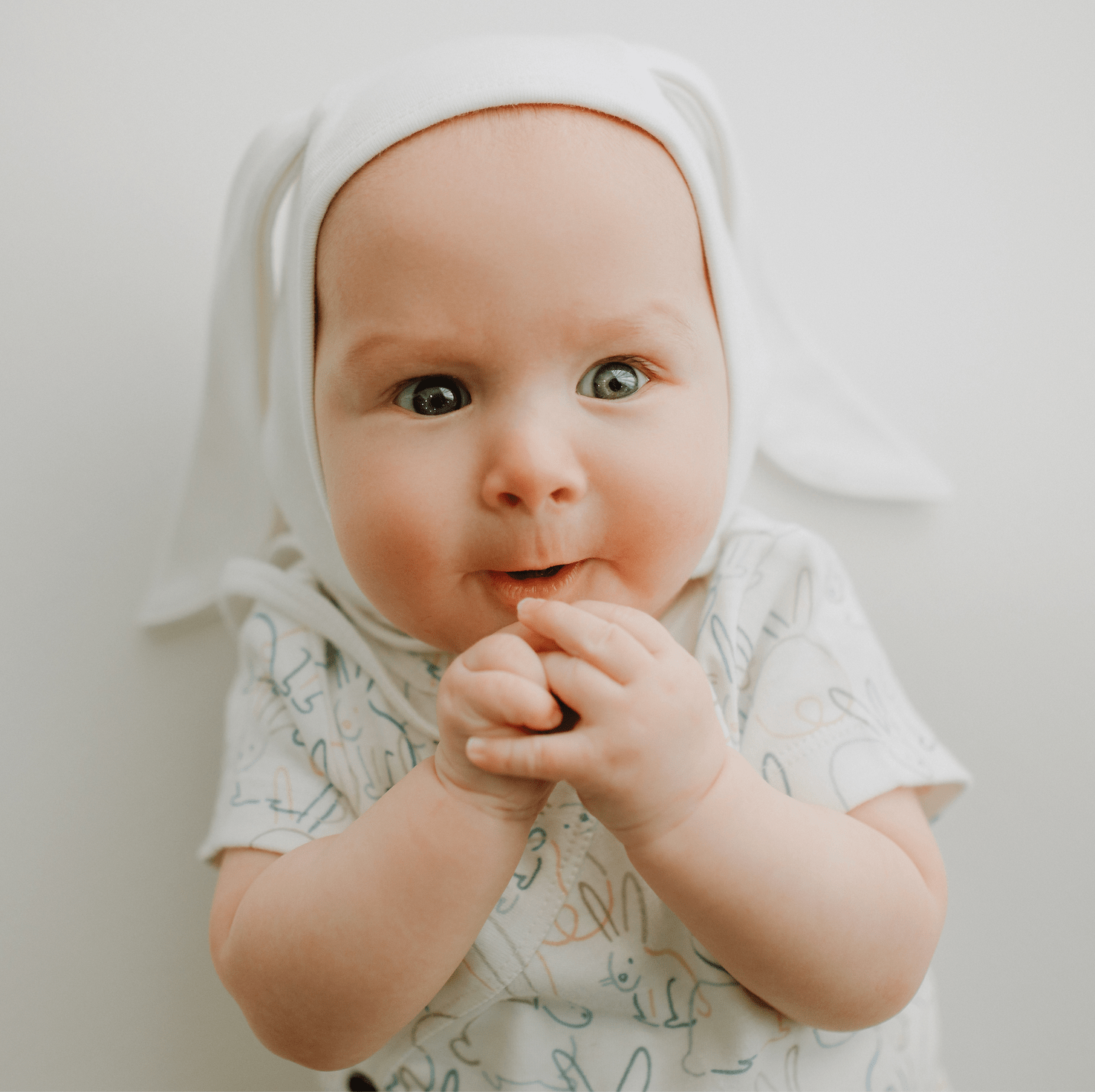 bonnet hat with ears | Ivory 4