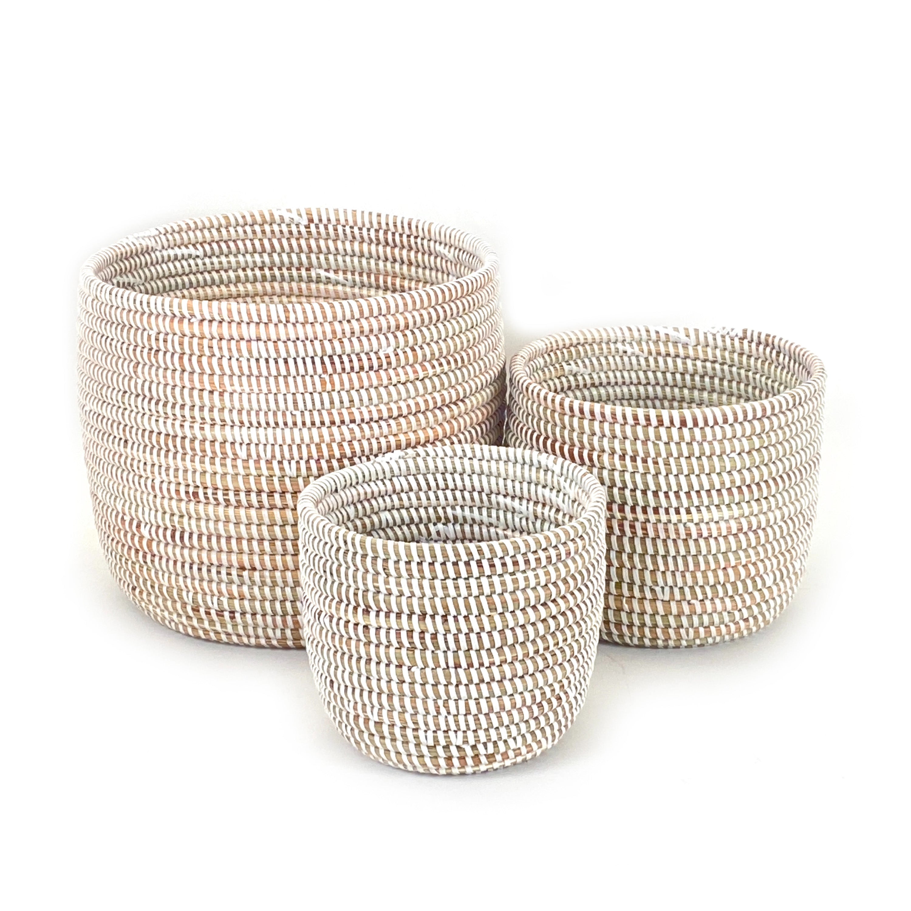 Catch-All / Planter Basket Monochrome White - Large 3
