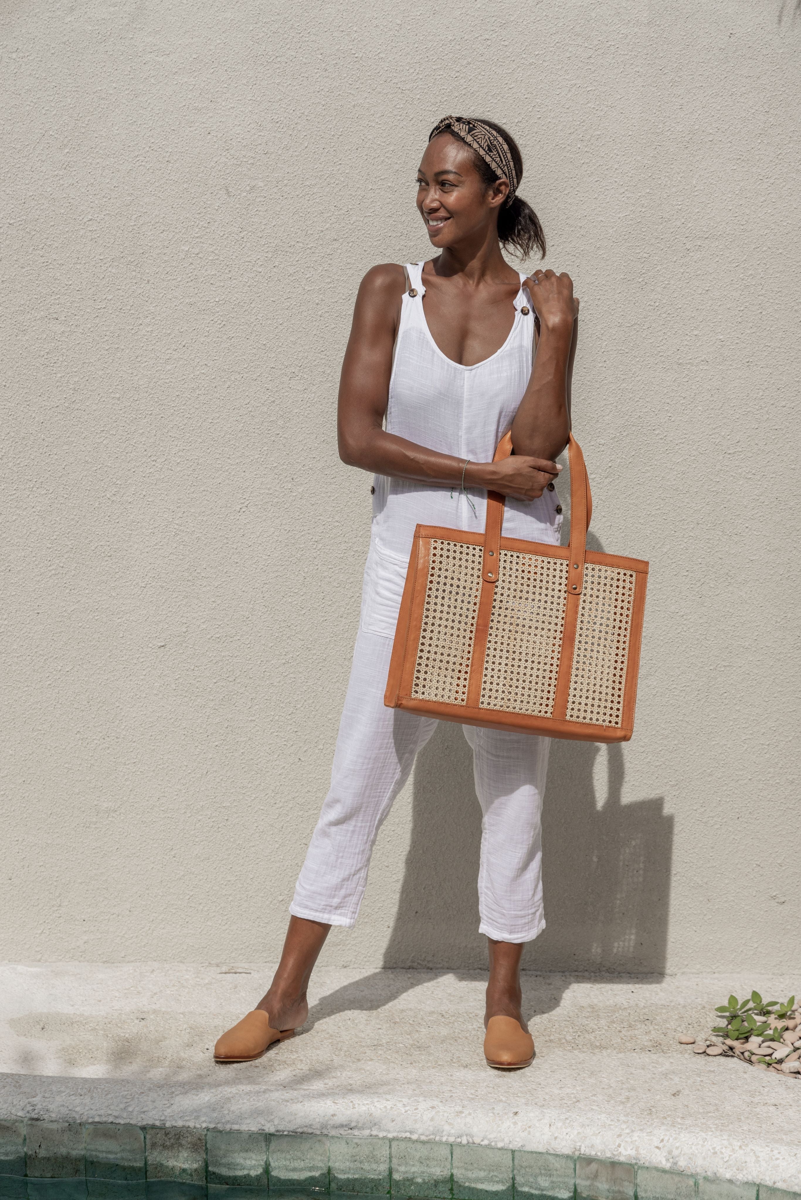 Raja Leather and Cane Everyday Bag 10