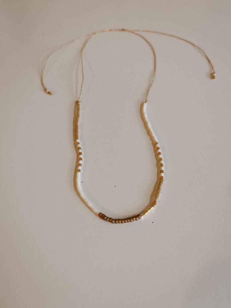 Golden Beaded Necklace 9