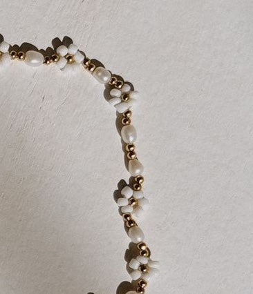 Freshwater Pearl and Flower Beaded Jewelry Set 8