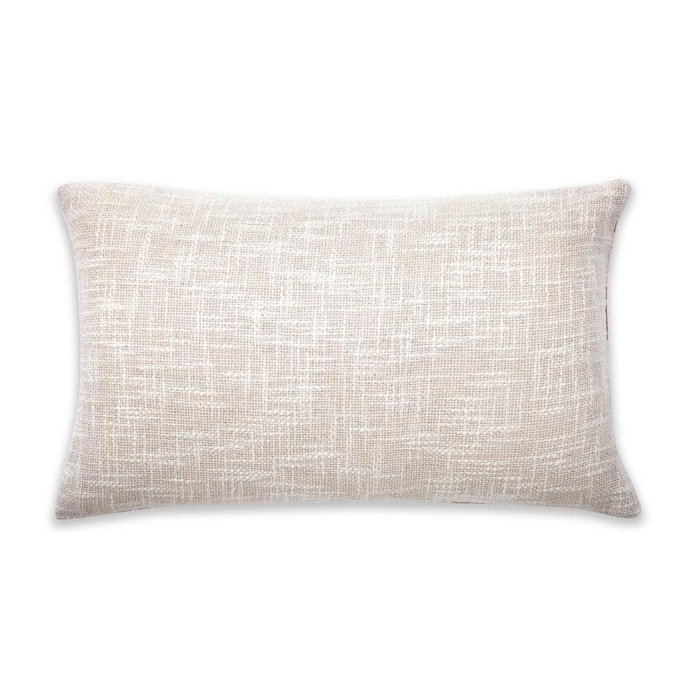 Checkered Block Printed Pillow - Indigo 6