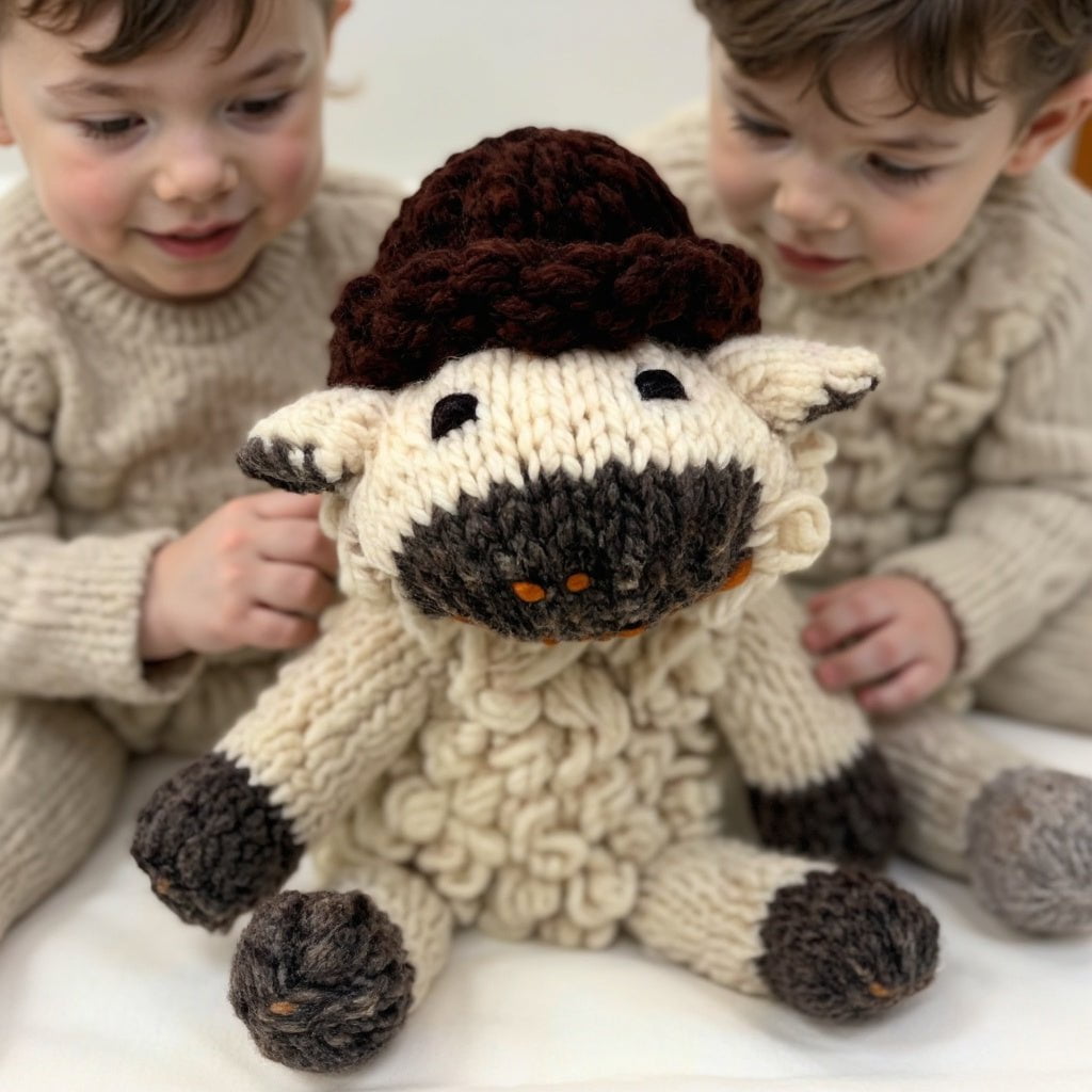 Wool Knit Buddy  | Sawyer the Sheep 7
