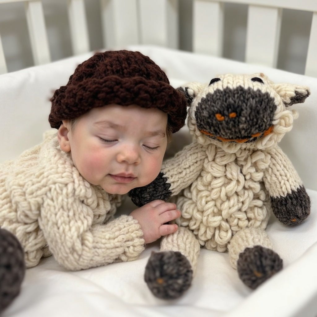 Wool Knit Buddy  | Sawyer the Sheep 8