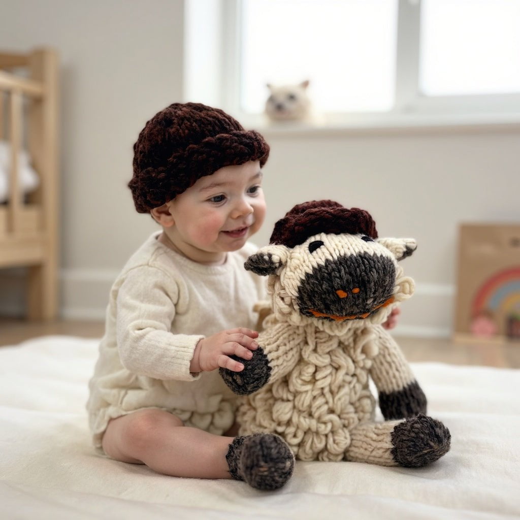 Wool Knit Buddy  | Sawyer the Sheep 9