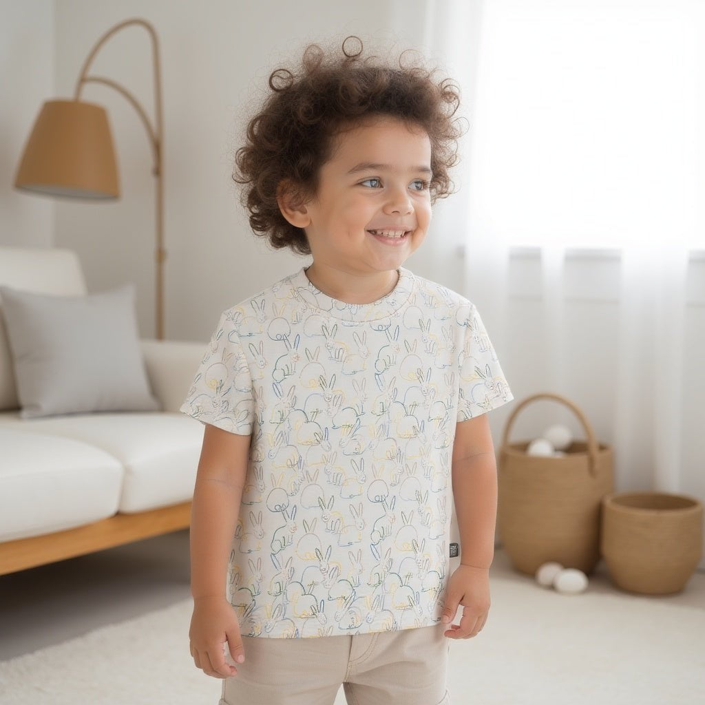 Boxy Toddler Tee | bunnies 4