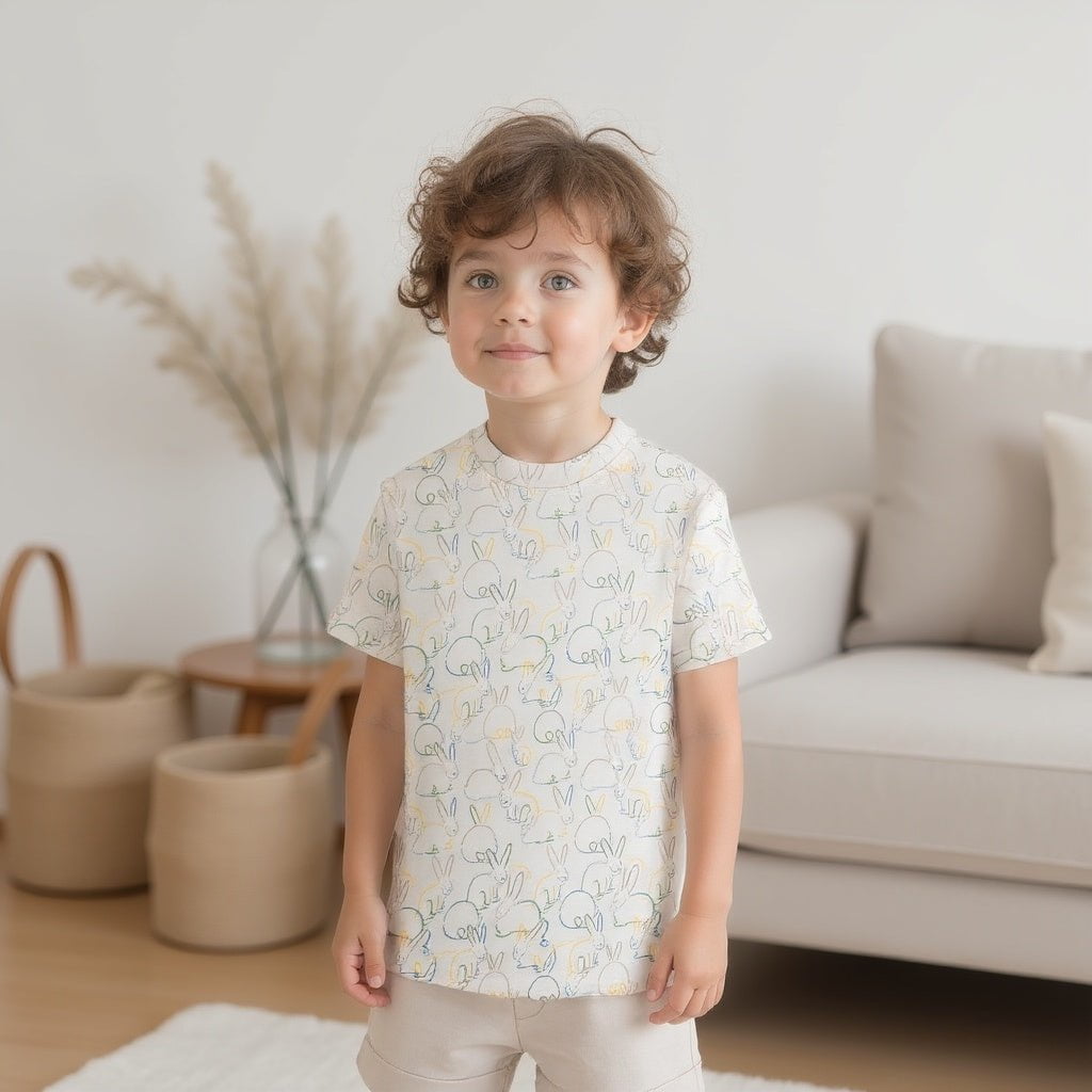 Boxy Toddler Tee | bunnies 5