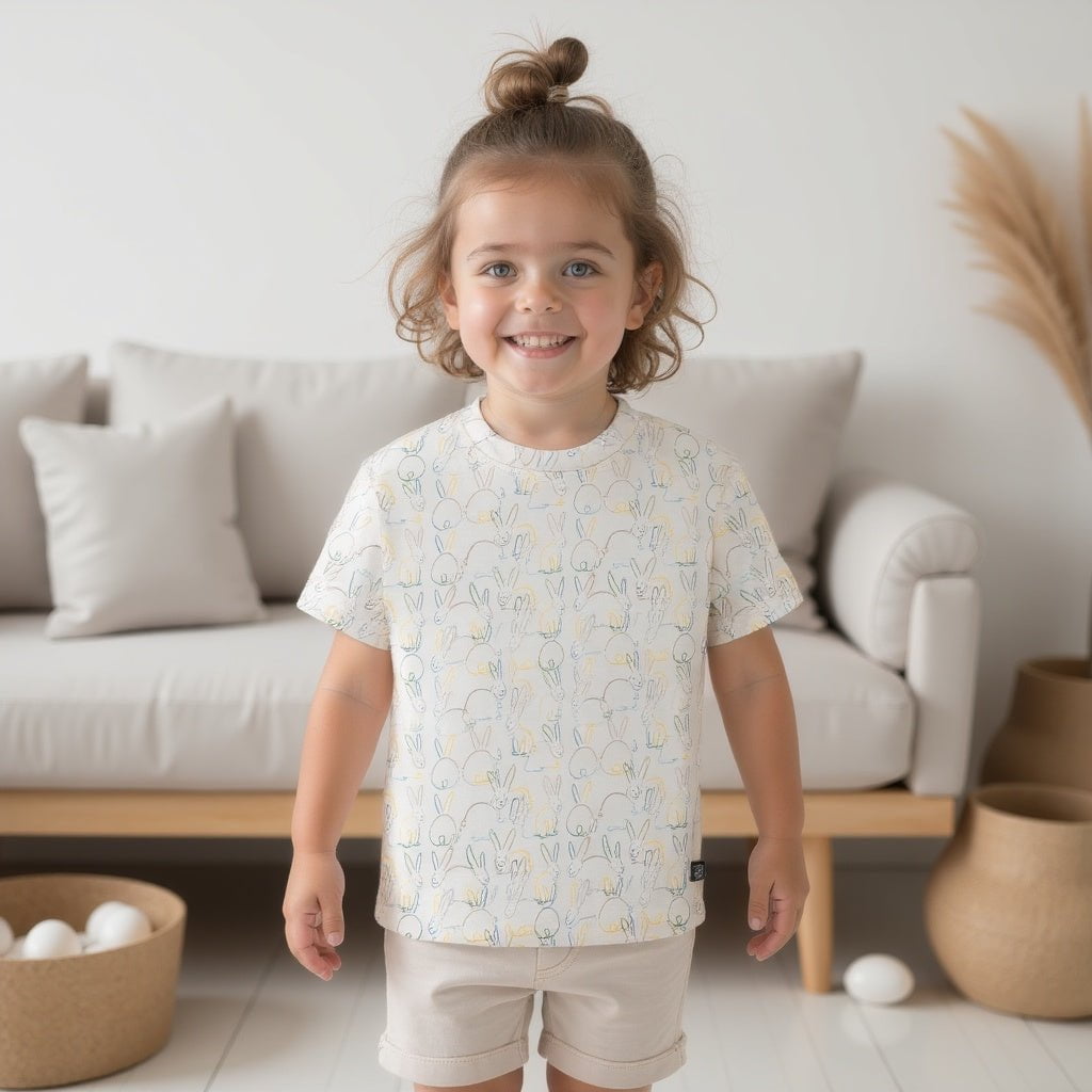 Boxy Toddler Tee | bunnies 8