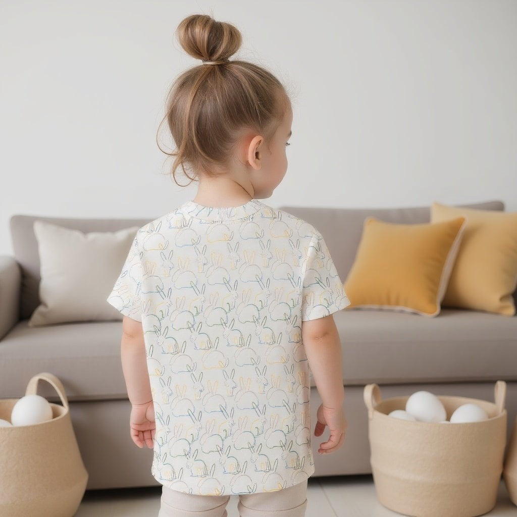 Boxy Toddler Tee | bunnies 9