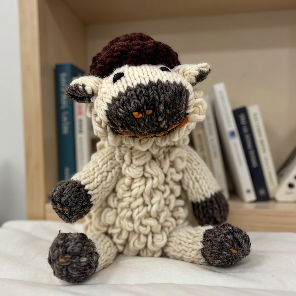 Wool Knit Buddy  | Sawyer the Sheep 10