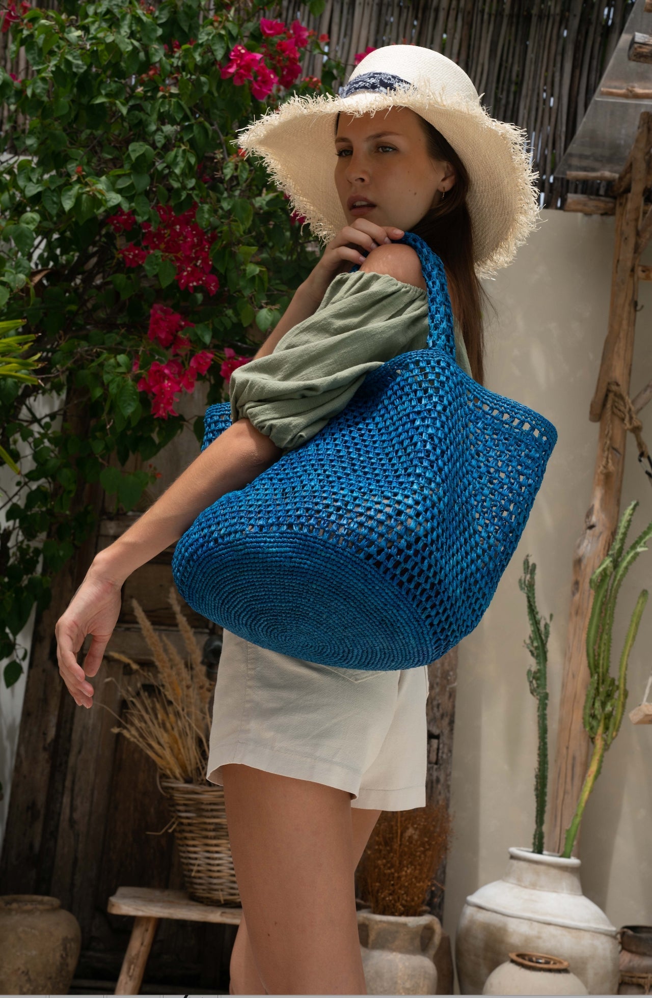 Cambia  Raffia Tote Bag 4