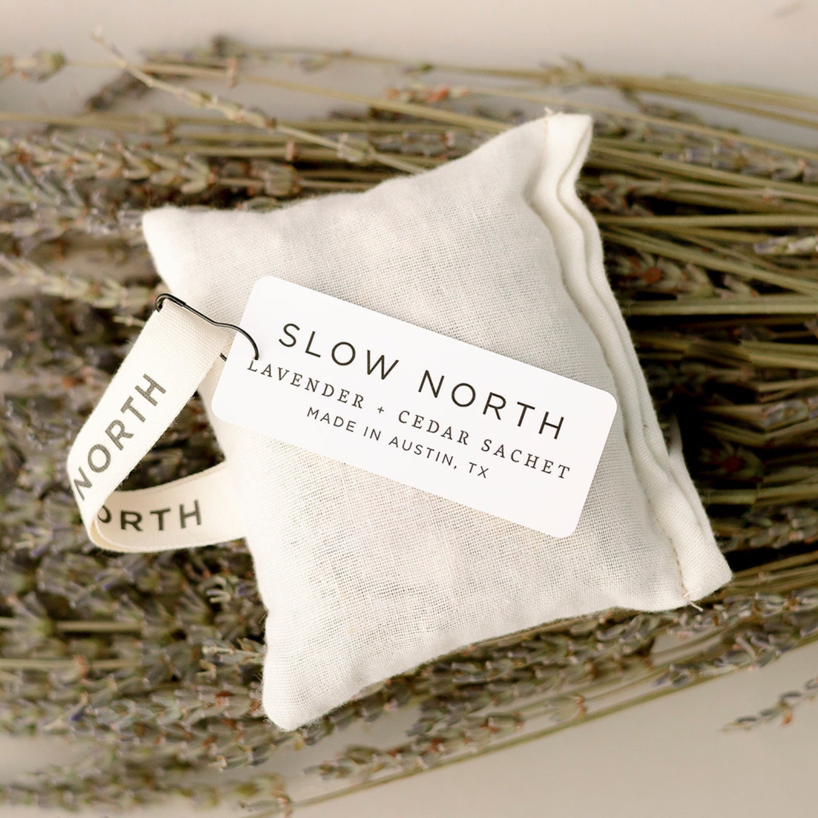Lavender + Cedar Sachet Pouch - Cotton Natural 5