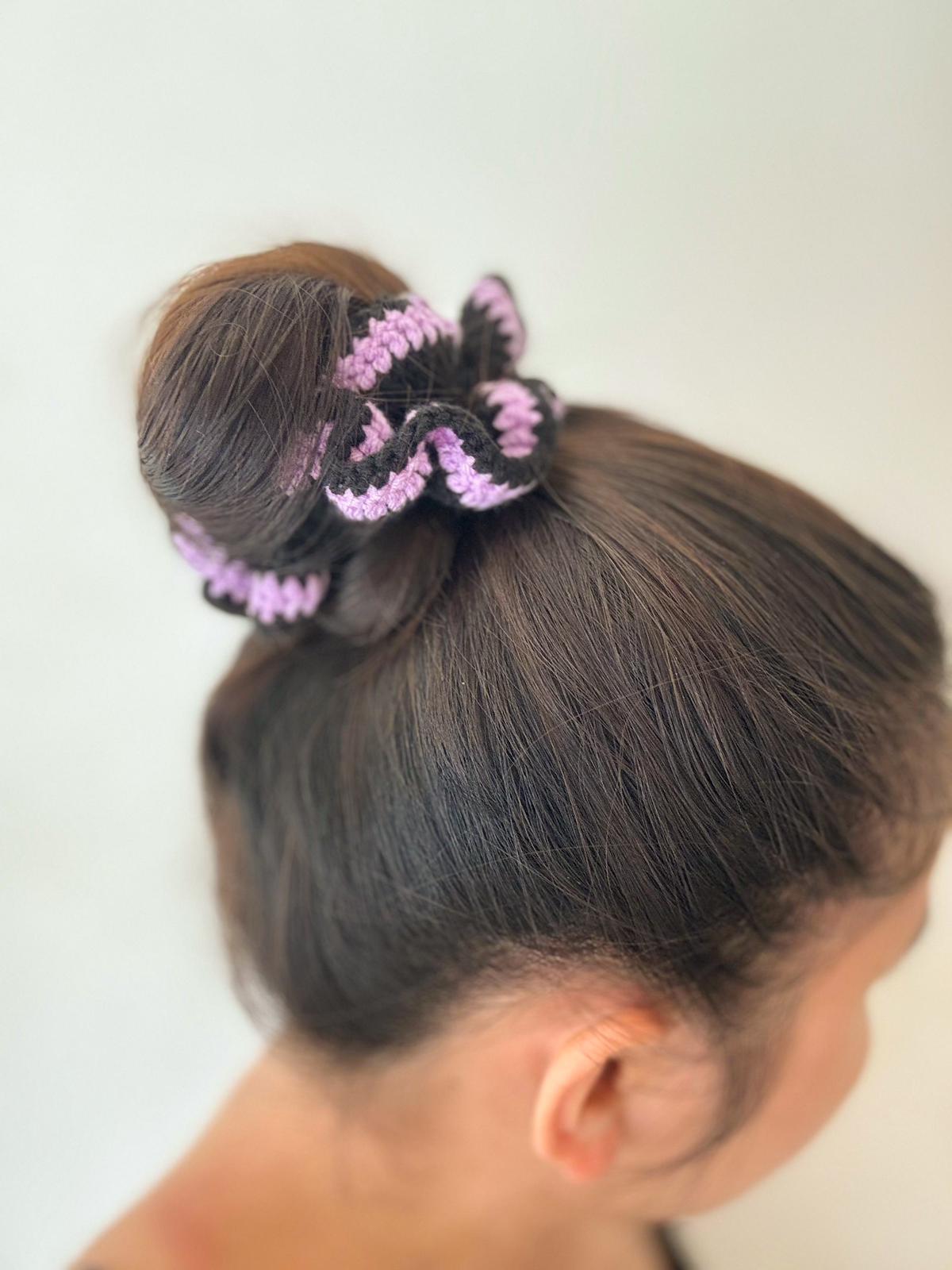 Cotton Crochet Scrunchie Set 3