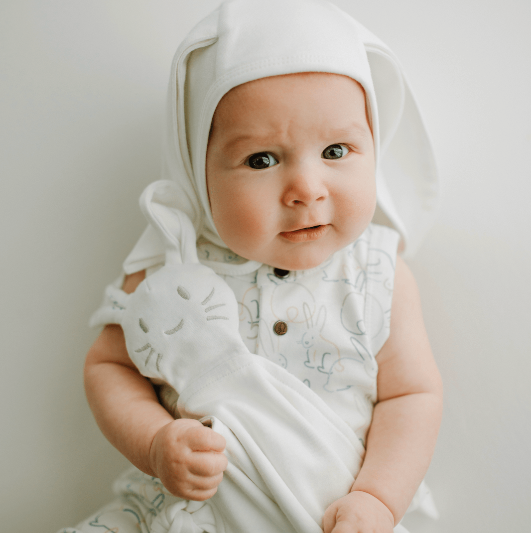 bonnet hat with ears | Ivory 5