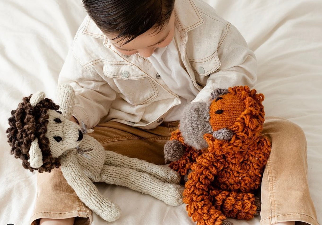 Wool Knit Buddy  | Opal the Oranguntan