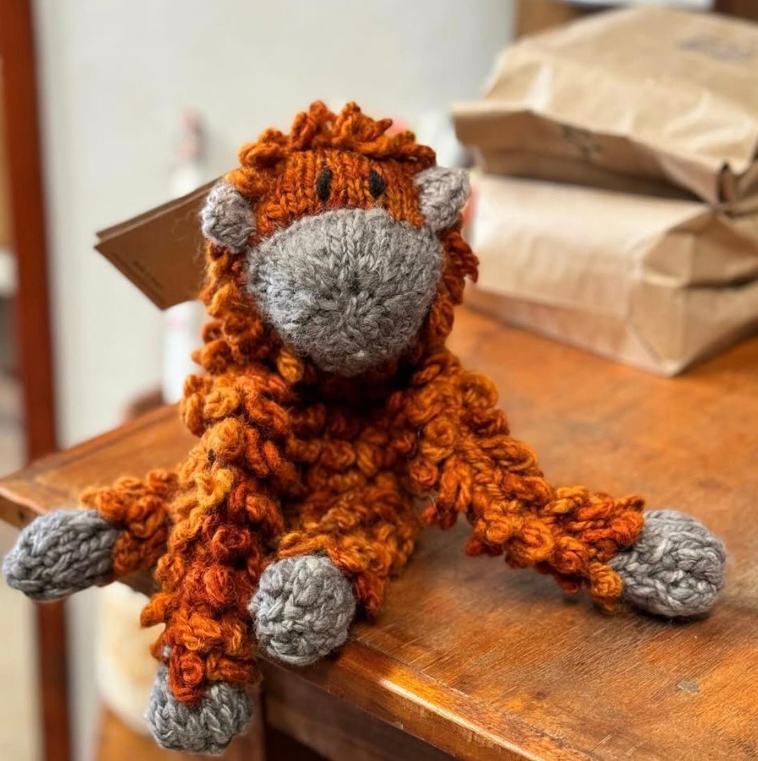 Wool Knit Buddy  | Opal the Oranguntan 7