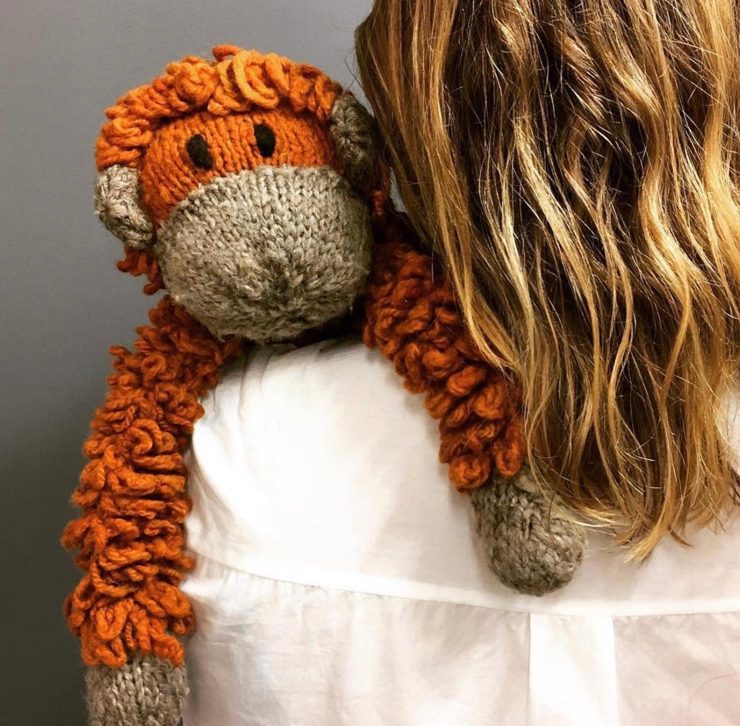 Wool Knit Buddy  | Opal the Oranguntan 5