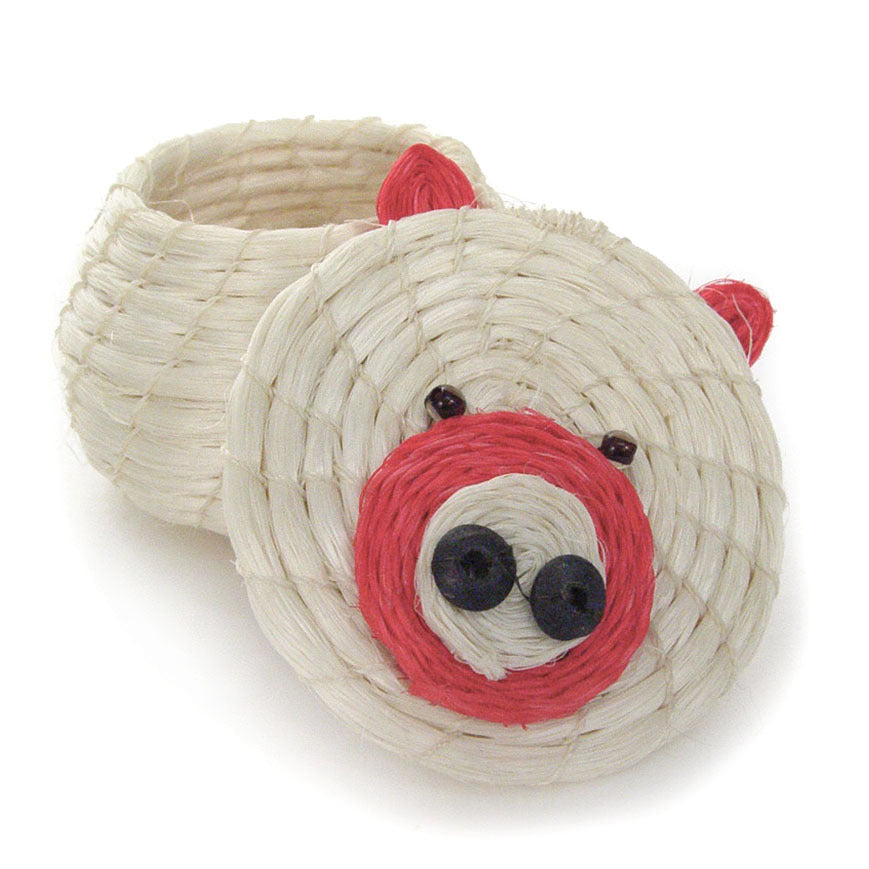 Clever Piggy Lidded Basket 3