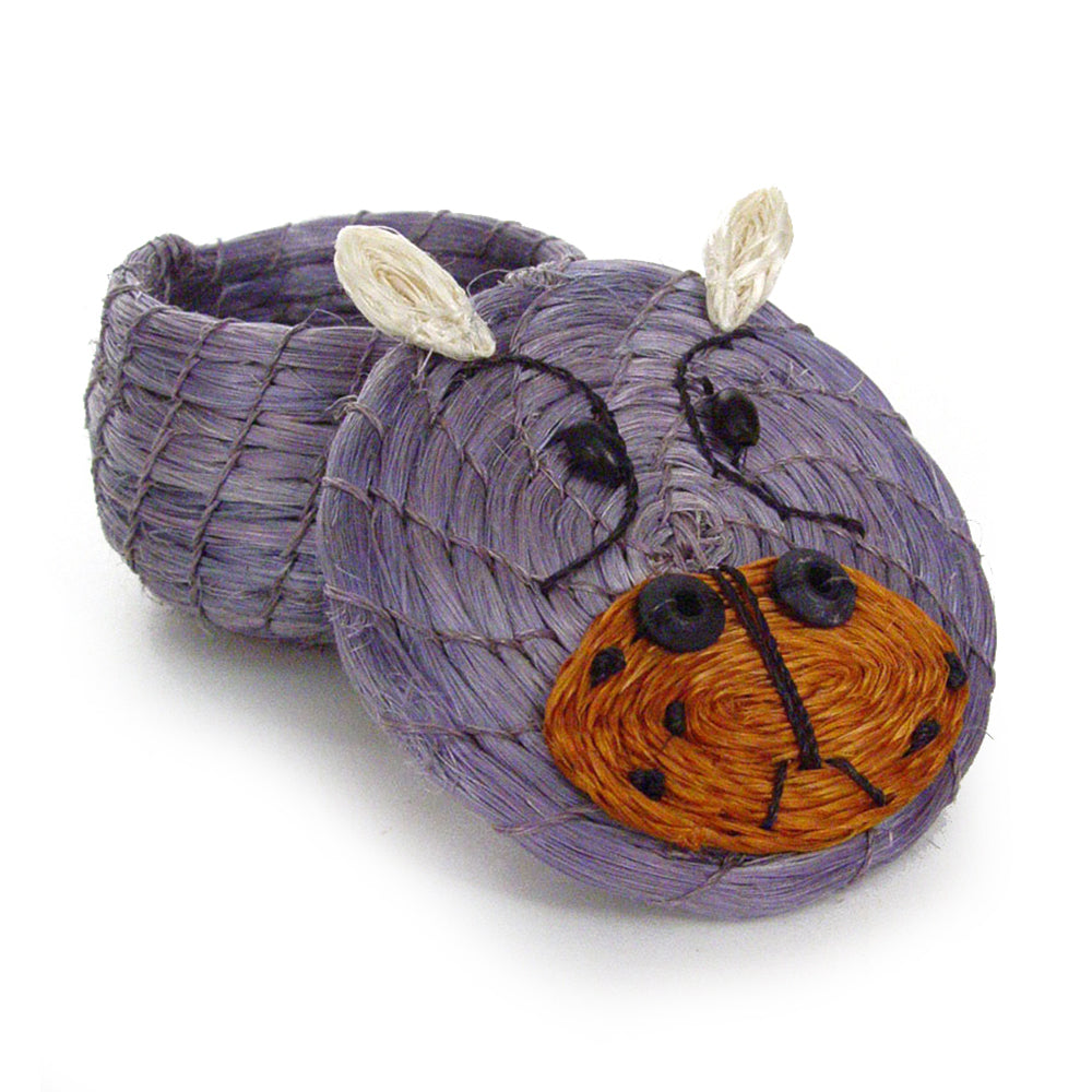 Happy Hippo Lidded Basket 3
