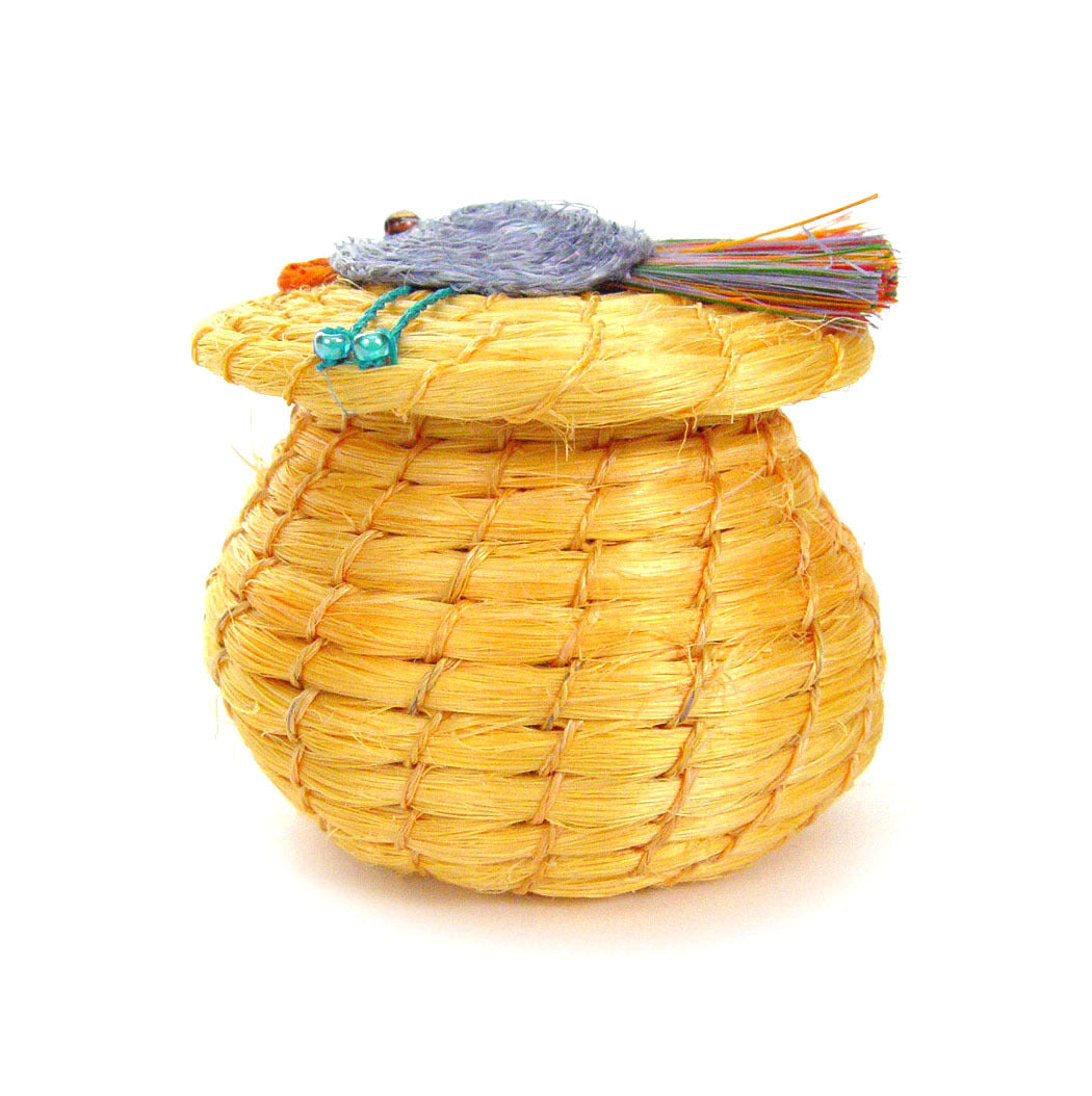 Singing Birdie Lidded Basket 3