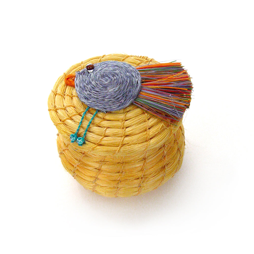 Singing Birdie Lidded Basket 4
