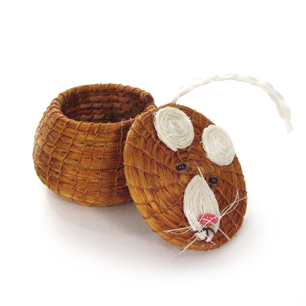 Toothy Mouse Lidded Basket 3