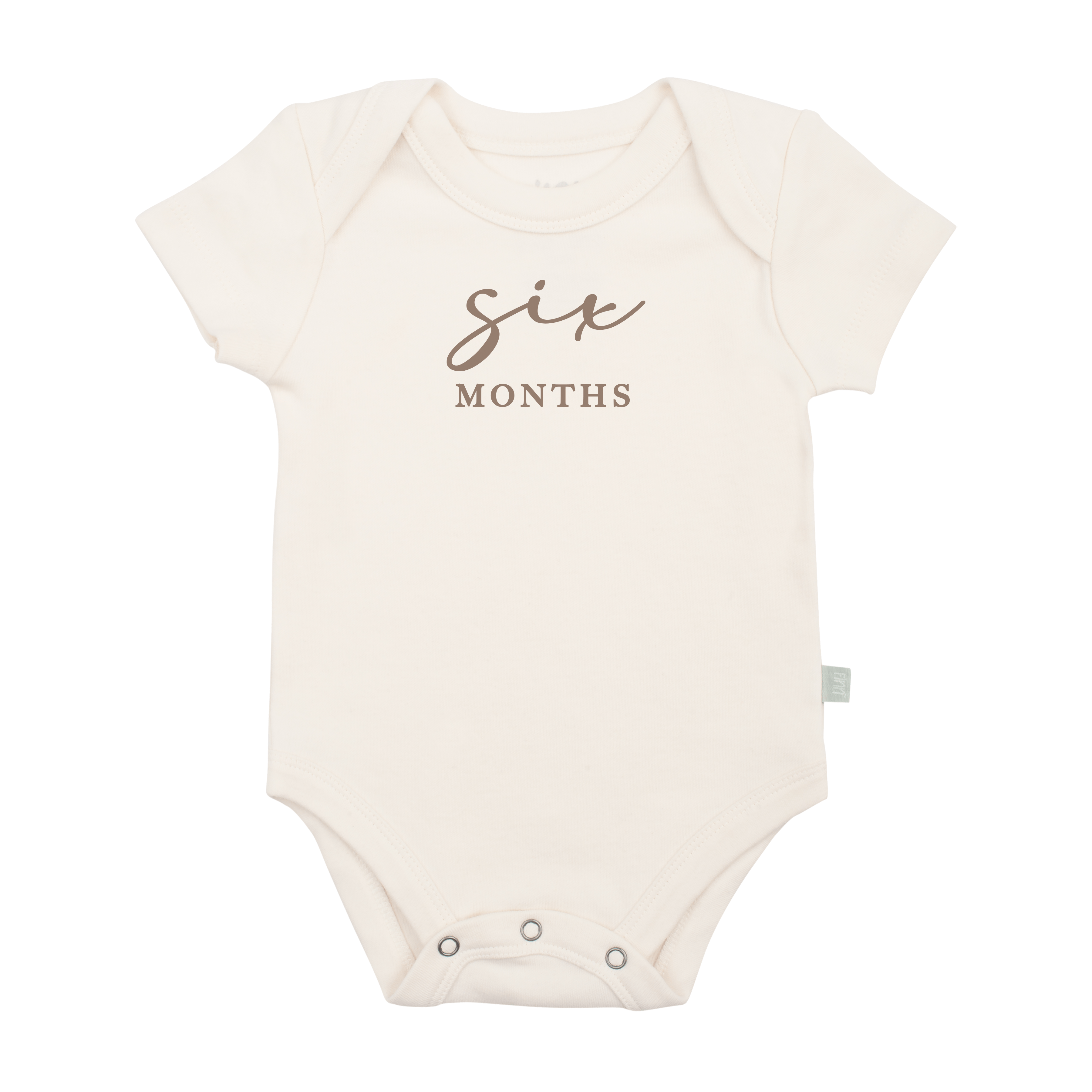 graphic bodysuit | six months milestone taupe
