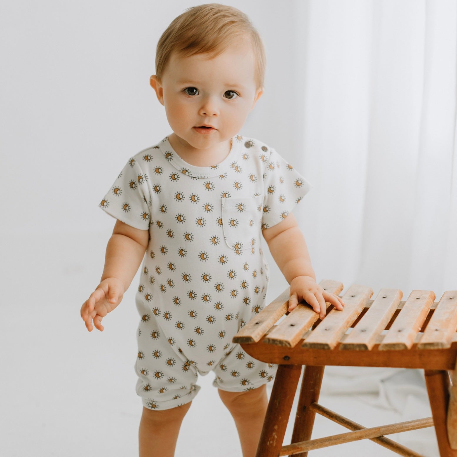 short sleeve romper | sun 3