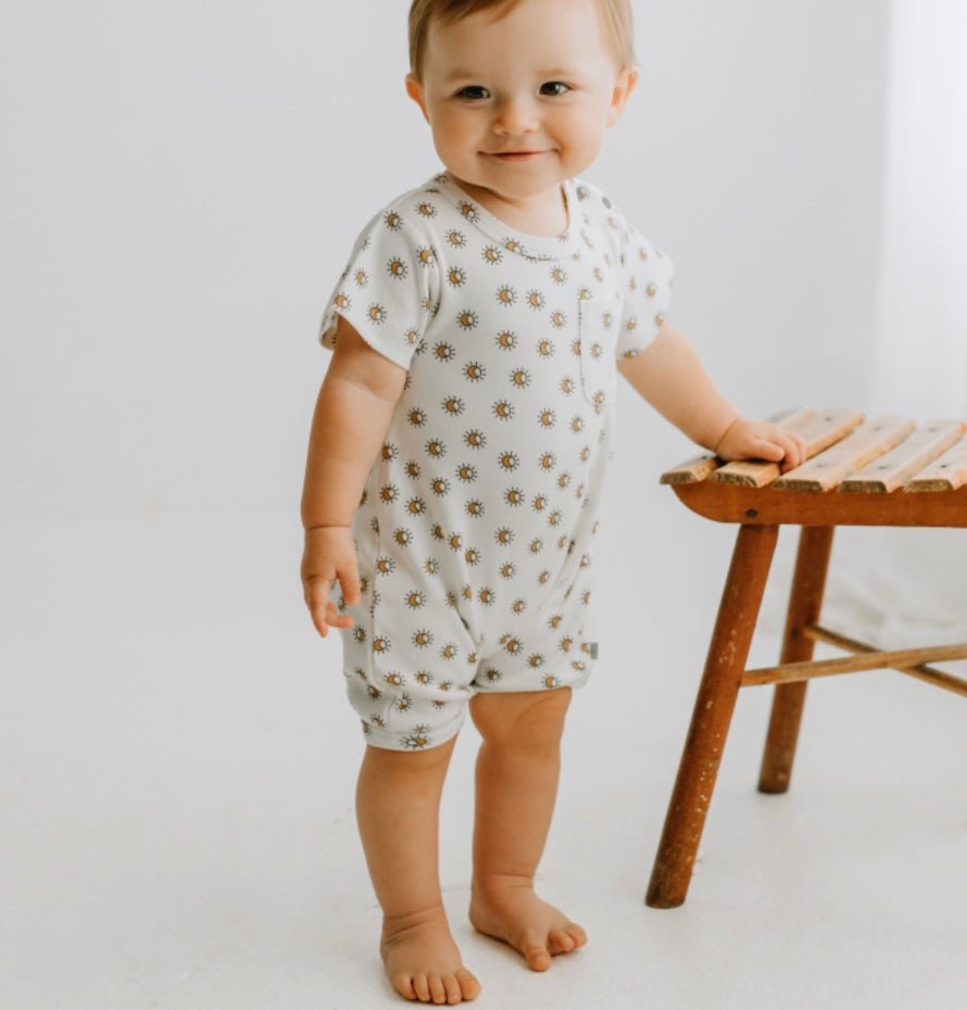 short sleeve romper | sun 6