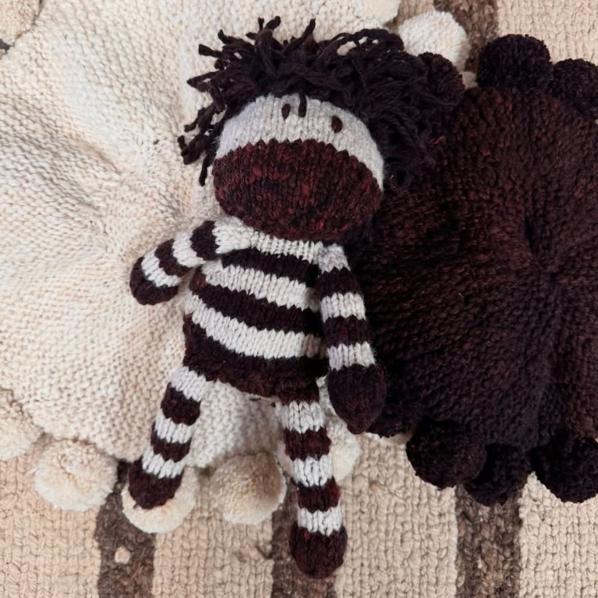 Wool Knit Buddy  | Zachary the Zebra 3