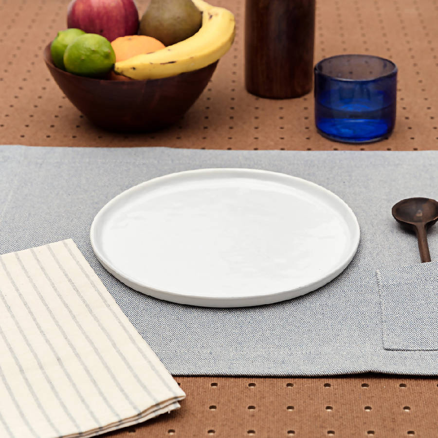 Placemats - Blue With Pocket / Set Of 4 4